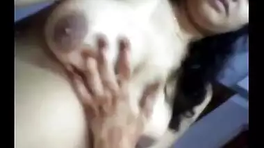 Recently Married House Wife Plays with her Busty Body