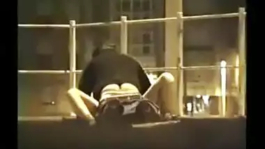 Hidden cam records Pune couple fucking on terrace!