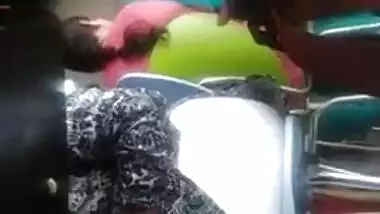 Office legging side gaand lunch time butt