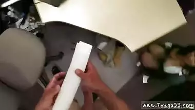 Hot girl big tits solo and cumshot in shop xxx MILF sells her