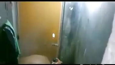 Desi Sister Finished Bathing Captured by peeping brother