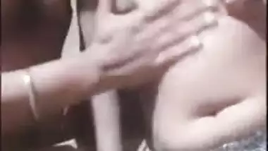 Naked Desi housewife fools around with husband in this online XXX show