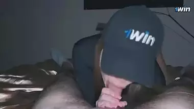 1WIN hot tatted chick came to my house to play online poker but we fucked