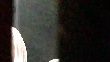 Son peeping mom bath and recording for masturbation