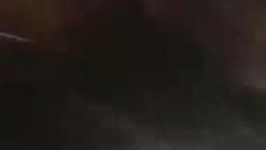 Indian dick riding sex MMS video of young wife with hubby