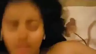 Hot NRI Desi GF Cumshot Facial