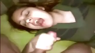 White Man Cums On Punjabi Girls Face