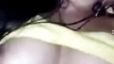 Lonely Desi girl demonstrates beautiful tits during the porn video call