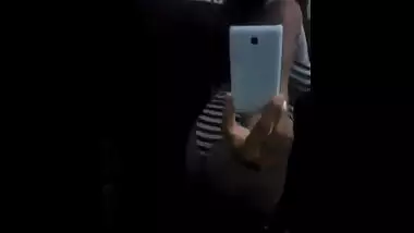 Horny aunty performing an erotic dance