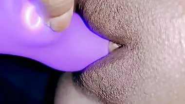 Desi bhabhi's morning routine with sex toys - clit and ass play