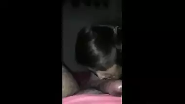 Desi Girlfriend Blowjob Night Time