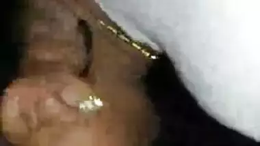 Sister in law Sailaja giving a blowjob to my condom covered dick