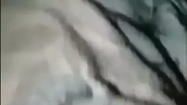 Indian man thinks wife won't find out he touches pussy in the night