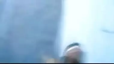 Blindfolded nude indian wife rides