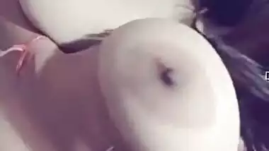 Solo video shows how squeezable Indian MILF's porn melons are