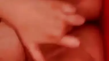 Beautiful desi sexy girl showing boobs and fingering pussy