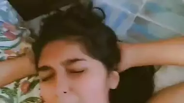 Lover fucks GF’s mouth and cums on her face in Hindi bf