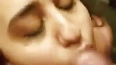 Sexy Blowjob In Restroom And Cumshots On Desi Girl’s Face