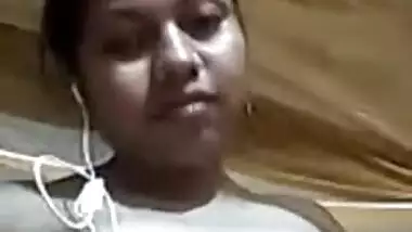 Big-boobied Desi girl with plump lips is always open to porn videos