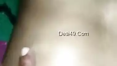 Woman's nipples are hard and Desi hubby understands that she is horny