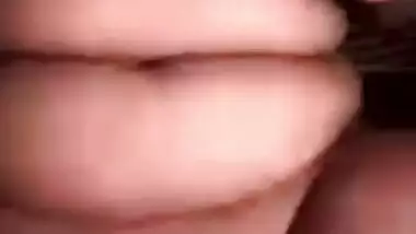 Cute girl showing boob pussy and asshole