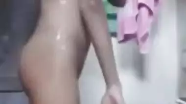 Sexy Girl Masturbates In Bathroom And Fingering Tight Pussy Hard