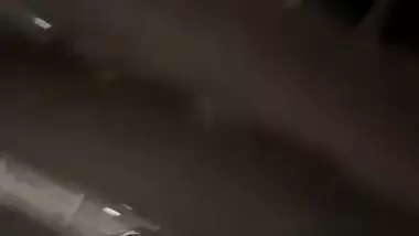 Lovers in restaurant having romance and GF sucking dick