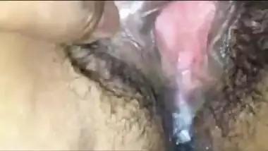 HAIRY PUSSY FUCKED WITH CUMSHOTS