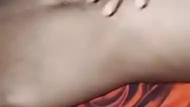 Desi wife tries to stop man who makes a XXX show of her naked beauty