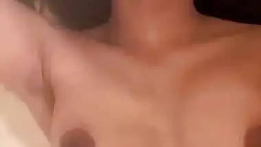 Cute girlfriend bathing and nude fingering videos compile