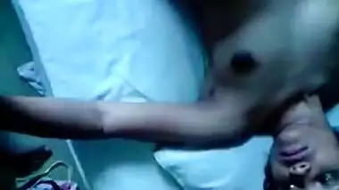 Why is she rubbing his cock on her face...