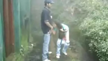 Tamil sex video of a horny couple fucking in the rain