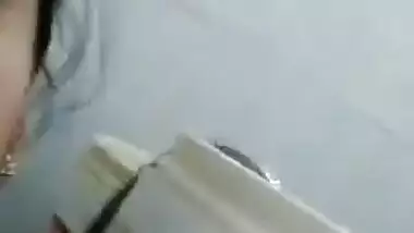 Unsatisfied bhabhi with cucumber