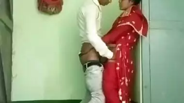 Desi Bhabhi standing sex with young Devar