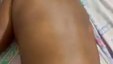 Man drills a South Indian lady’s ass in the doggy style