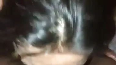 Horny Chennai girl gives a deep Tamil blowjob to her friend