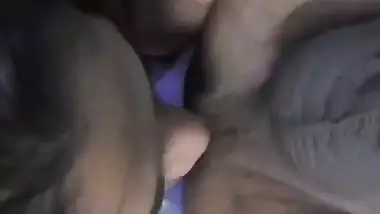 Desi wife licking ass of husband