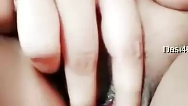 Today Exclusive-super Hot Look Desi Cheating Wife Record Nude Selfie And Fingering Part 7
