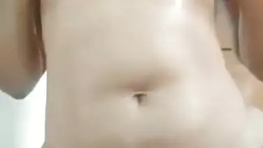 Wife's sex charms make online buddies happy when she fondles them