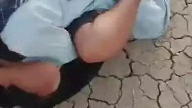 Friend captures Desi boy chaotically fucking XXX whore on the ground