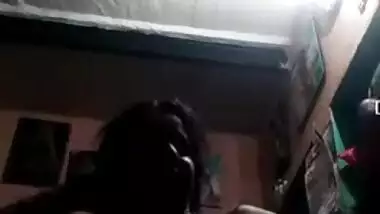 Amateur Desi slut puts off red bra and shows big XXX tits for cam