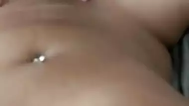 Interracial white-indian, agegap, old/young couple shaven pussy foreplay