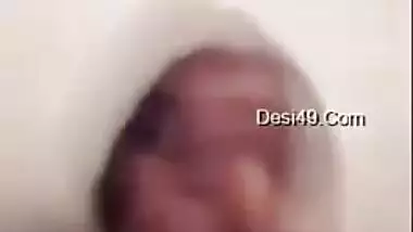 Amateur fatty playfully shows her Desi pussy during XXX video call