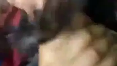 Desi indian whore taking thick black cock in mouth