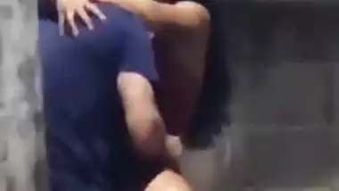 Outdoor quickie sex action has been caught on livecam