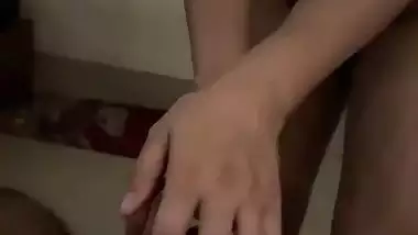 Girlfriend touching dick of hairy college professor