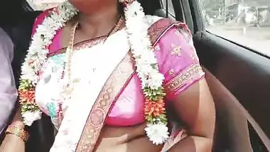 Indian sexy saree bhabi car romance Telugu dirty talks.