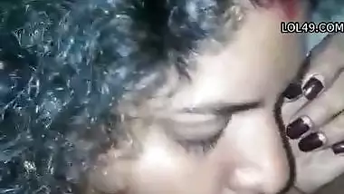 Mallu chechi blowjob to husband after return from Dubai