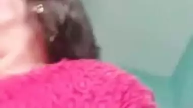 Hubby is on a work trip and often calls the Desi to see her boobs