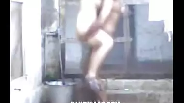 Village bhabhi outdoor porn video with next door lover